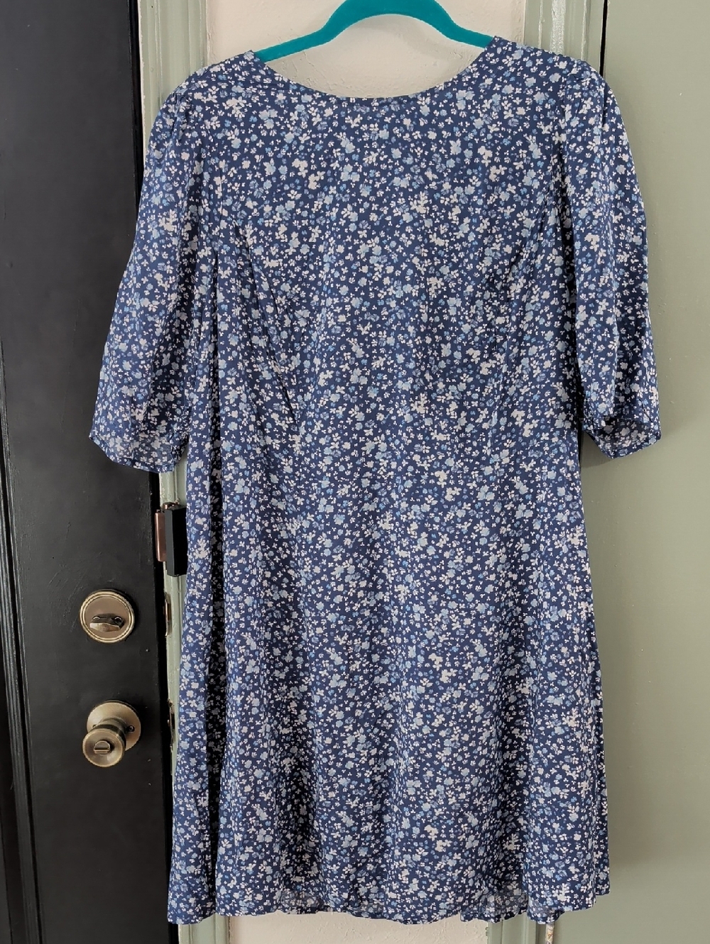 Old Navy Blue Floral Midi Dress